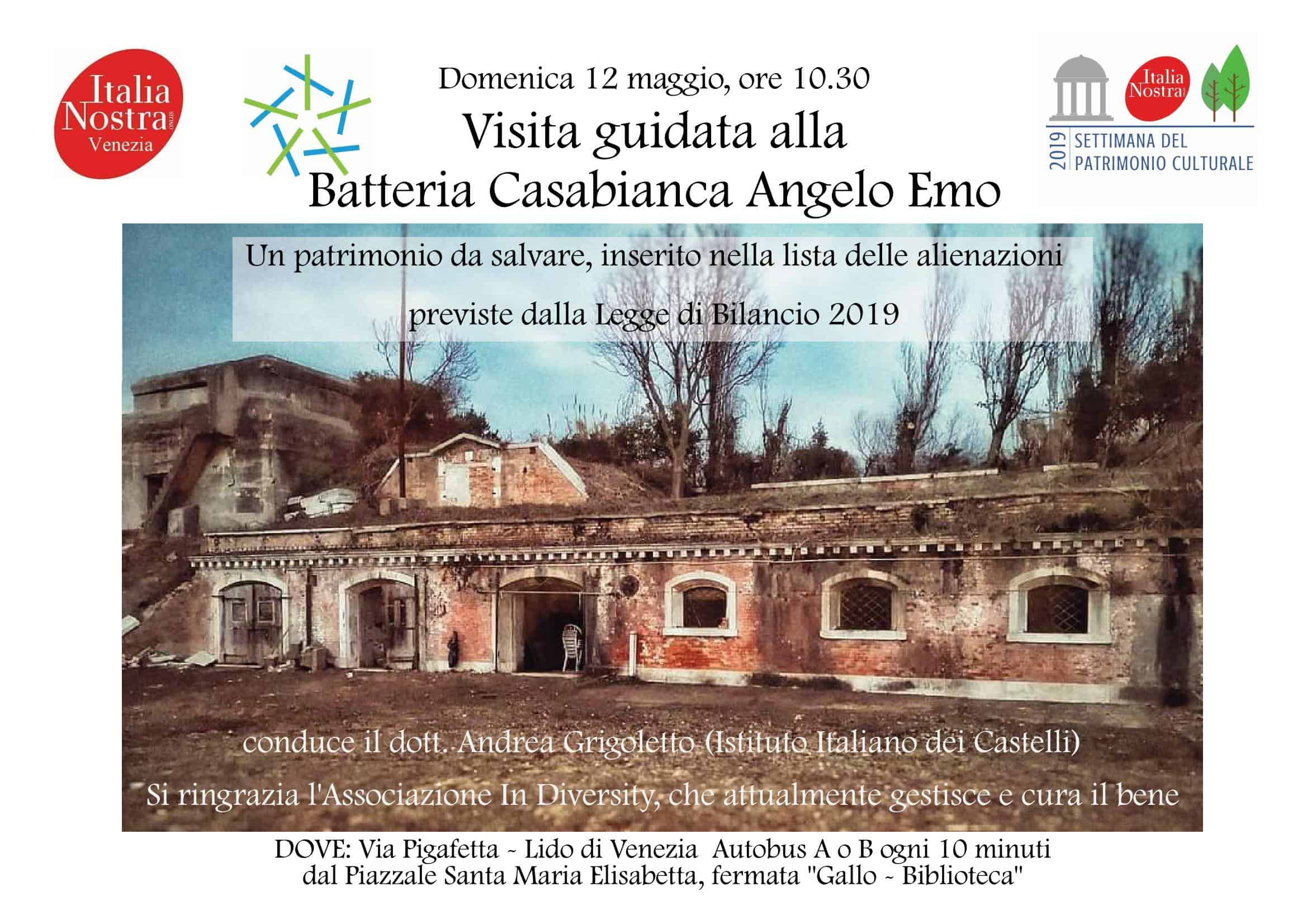 Visita guidata alla Batteria Casabianca Angelo Emo con Italia Nostra